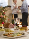 Boxing Day Buffet Lunch Christmas Tree Royalty Free Stock Photo