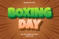 Boxing day editable text effect comic style Royalty Free Stock Photo