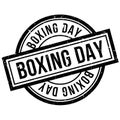 Boxing Day rubber stamp