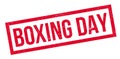 Boxing Day rubber stamp