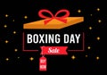 Boxing day sale in box line
