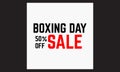 Boxing day sale offer , 26 December, boxing gloves, typography vintage template simple vector t shirt design