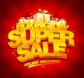 Boxing day super sale poster design