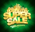 Boxing day super sale vector design