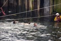 Boxing Day Swim, Fraserburgh Harbour,,Aberdeenshire, Scotland, UK