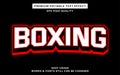 Boxing editable text effect Royalty Free Stock Photo