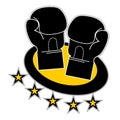 Boxing emblem design