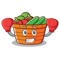 Boxing fruit basket character cartoon