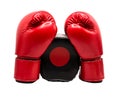 Boxing glove isolated on white background with clipping path Royalty Free Stock Photo