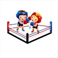 Boxing glove Kickboxing Punch, kids playing, child, sport Royalty Free Stock Photo