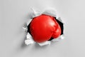 Boxing glove knockout punch