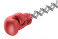 Boxing glove surprise Royalty Free Stock Photo