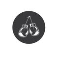 boxing gloves hanging vector illustration element concept design template Royalty Free Stock Photo