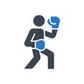 Boxing Gloves Icon Royalty Free Stock Photo