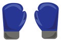 Boxing gloves, illustration, vector Royalty Free Stock Photo