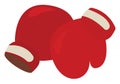 Boxing gloves, illustration, vector Royalty Free Stock Photo