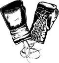 Boxing Gloves vector illustration