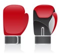 Boxing gloves vector illustration Royalty Free Stock Photo