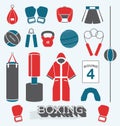 Boxing, icon, , fitness, glove, ring, boxer, muscle, vintage, strong, belt, arm, illustration, fighter, mma, champion, train