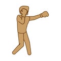 Boxing icon image Royalty Free Stock Photo
