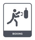 boxing icon in trendy design style. boxing icon isolated on white background. boxing vector icon simple and modern flat symbol for Royalty Free Stock Photo