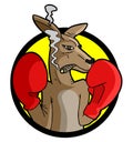 Boxing kangaroo