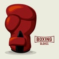 Boxing label design vector illustration eps10 graphic Royalty Free Stock Photo