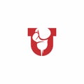 boxing letter U logo. Hand Letter U Logo