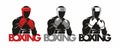 Boxing logo Royalty Free Stock Photo