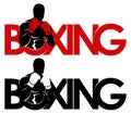 Boxing logo Royalty Free Stock Photo