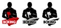 Boxing logo Royalty Free Stock Photo