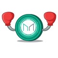 Boxing Maker coin character cartoon