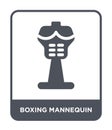 boxing mannequin icon in trendy design style. boxing mannequin icon isolated on white background. boxing mannequin vector icon Royalty Free Stock Photo