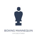 Boxing Mannequin icon. Trendy flat vector Boxing Mannequin icon