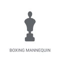 Boxing Mannequin icon. Trendy Boxing Mannequin logo concept on w