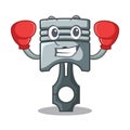 Boxing piston in the form of mascot