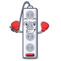 Boxing power strip in the character shape