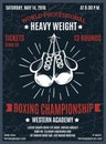 Boxing Professional Championship Poster