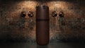 Boxing punch bag. 3d rendering Royalty Free Stock Photo