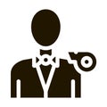 Boxing Referee Icon Vector Glyph Illustration