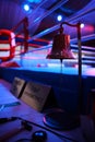 Boxing ring and bell Royalty Free Stock Photo