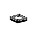 Boxing Ring Flat Vector Icon