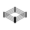 Boxing ring logo,icon vector illustration design Royalty Free Stock Photo