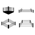 Boxing ring logo,icon vector illustration design Royalty Free Stock Photo