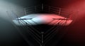 Boxing Ring Opposing Corners Royalty Free Stock Photo