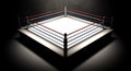 Boxing Ring Spotlit Dark Royalty Free Stock Photo