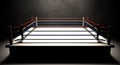 Boxing Ring Spotlit Dark