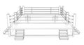Boxing ring. Vector Royalty Free Stock Photo