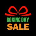 Boxing sale day. Promotion poster. Sale off banner. Vector illustration.