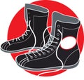 Boxing Shoes Royalty Free Stock Photo